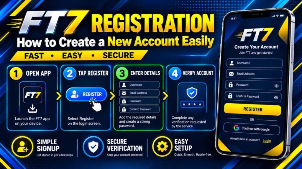FT7 Registration Guide – How to Create a New Account Easily